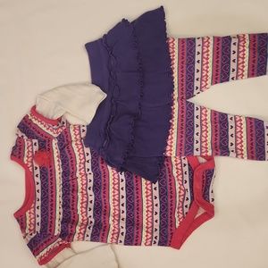 💜🩷🤍Valentines 3-6m 2 piece set🤍🩷💜